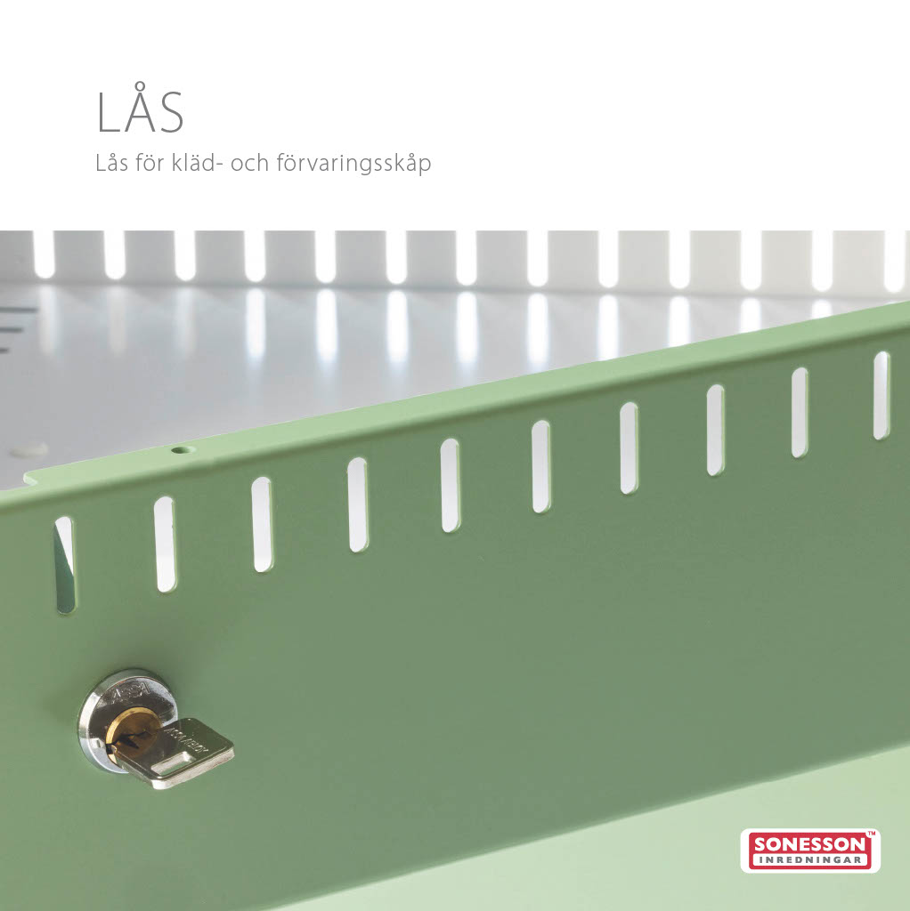 Lås för kläd- och förvaringsskåp